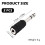 2 PCS Headphone Jack Adapter, 6.5mm Male to 3.5mm 2