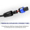 GCTBL 5M Speakon Cable Audio Amplifier Speakon to 3