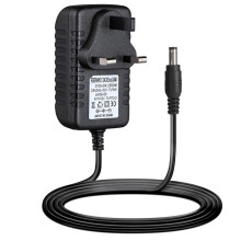QESSUVNC12V2A Power Supply Adapter AC/DC Converter 100-240AC 50-60HZ to 12V2A, 5.52.5mm British Standard Plug Power Adapter, Suitable for LED Light