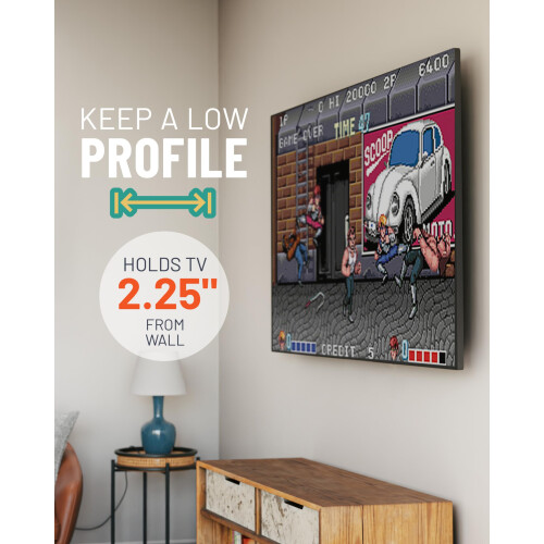 ECHOGEAR Low Profile Fixed TV Wall Mount for TVs U 2