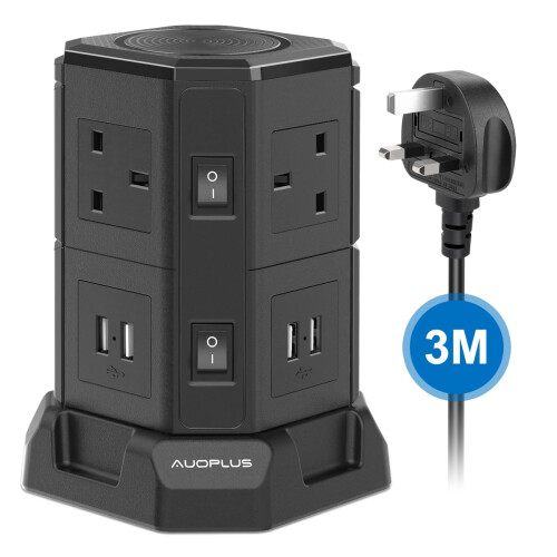 3M Tower Extension Lead with USB Solts,AUOPLUS 325