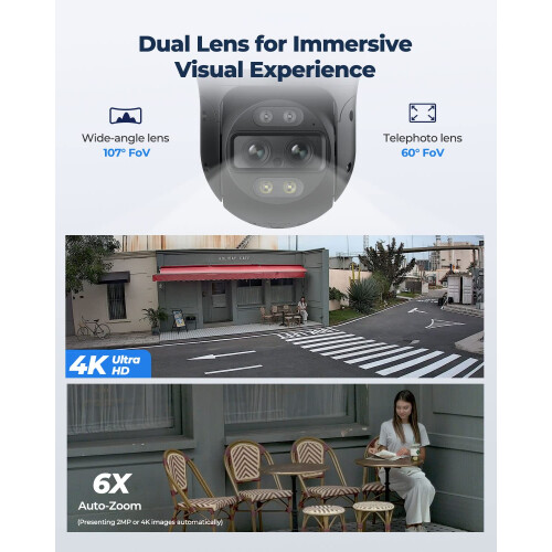 Reolink 4K PTZ Dual-Lens PoE Security Camera Outdo 1