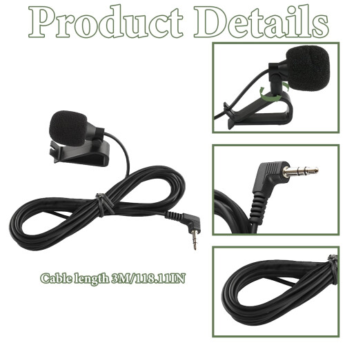 Car Microphone with HD Voice & Bluetooth 3.5mm Plu 1