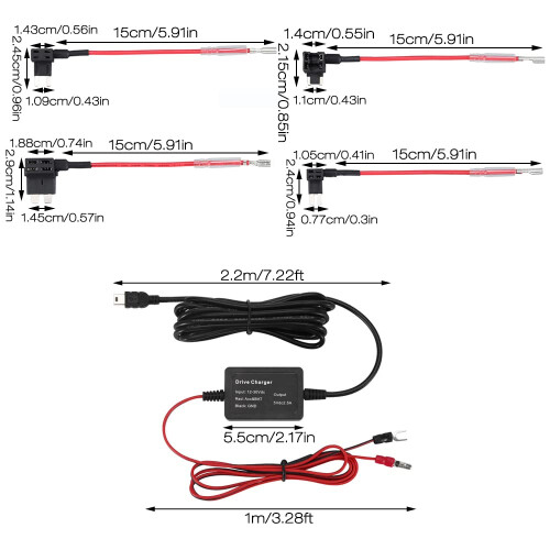 Gobesty Dash Cam Hardwire Kit, Nextbase Dash Cam H 1