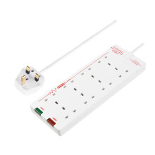 Masterplug Eight Socket Surge Protected Extension