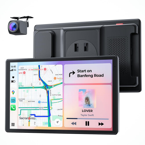 Krunia 8'' Portable Car Screen for Apple CarPlay &