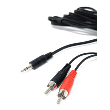 DRUT 3m 3.5mm to Twin RCA Stereo Aux Phono Audio C