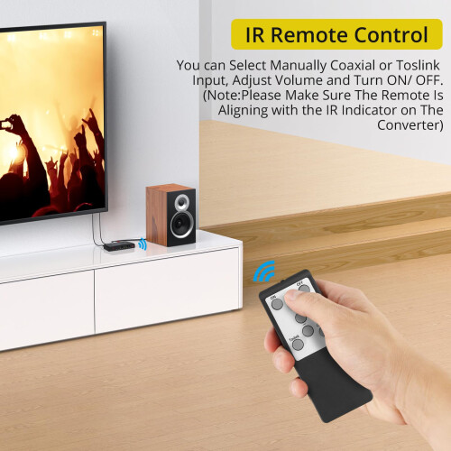 PROZOR DAC Converter with Remote Control, 192KHz D 2