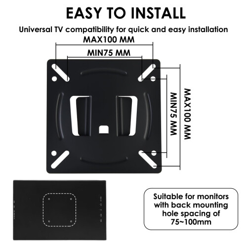 Monitor Wall Mount for 14-27“ TV Computer, Univers 1