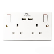 STATUS Plug Socket UK | Double Socket with Double