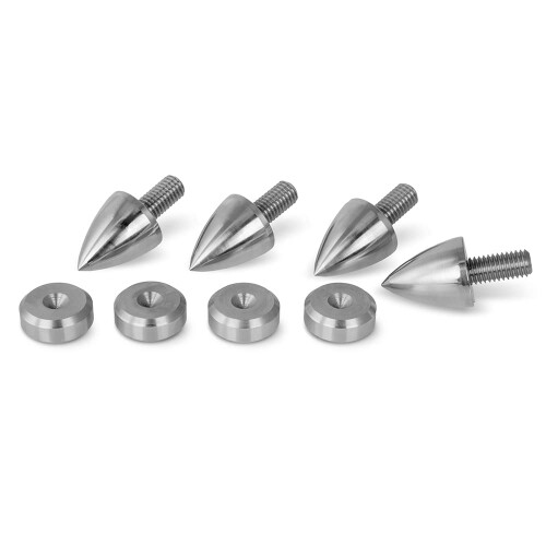 PrecisionGeek - M6 Speaker Spikes and Pads (Stainl