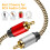 3.5mm to 2RCA Audio Cable 3M,Hanprmeee [Dual Shiel 2