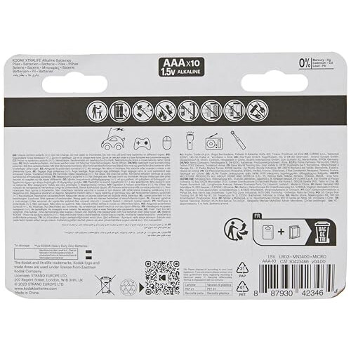 Kodak KODAK XTRALIFE ALKALINE BATTERIES AAA 5+5PK 03/32 1