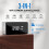 Tccbac 4k WiFi Clock Video Camera - Nanny Cam for 2