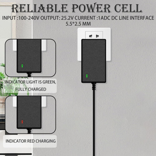 25.2V 1A Power Supply Cable, Universal Massage Gun 2