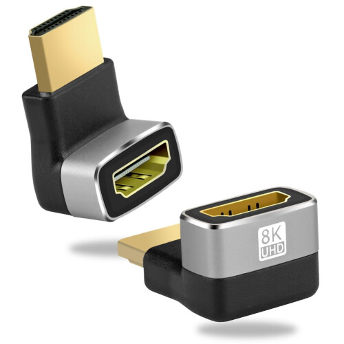 AXFEE Right Angle HDMI Adapter 8K, 270 Degree Male