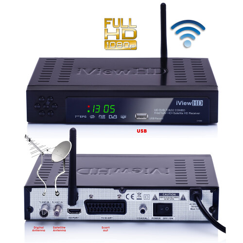 NEW FULL HD Combo Freeview HD + Satellite HD Built