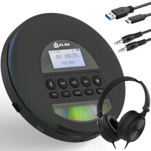 KLIM Nomad - Portable CD Player with Long-Lasting