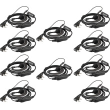 Retevis Radio Earpiece 2 Pin C-Type Radio Headset Compatible with eSynic BF88E Kenwood Radioddity RT24 RT668 RT27 RT622 H777 H777H Walkie Talkie Head