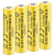CICMOD AAA Rechargeable Batteries Ni-MH Solar Ligh