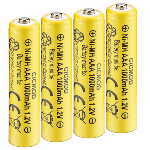 CICMOD AAA Rechargeable Batteries Ni-MH Solar Ligh