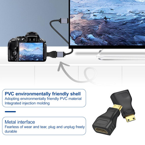 FENGRUI 2 Pcs Mini Hdmi to Hdmi Adapter,Hdmi Conne 2