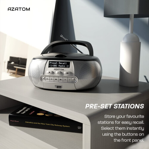 Portable CD Player with DAB/DAB+/FM Digital Radio 2