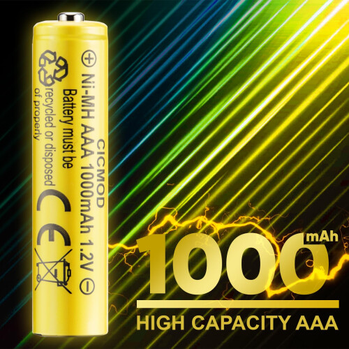 CICMOD AAA Rechargeable Batteries Ni-MH Solar Ligh 1