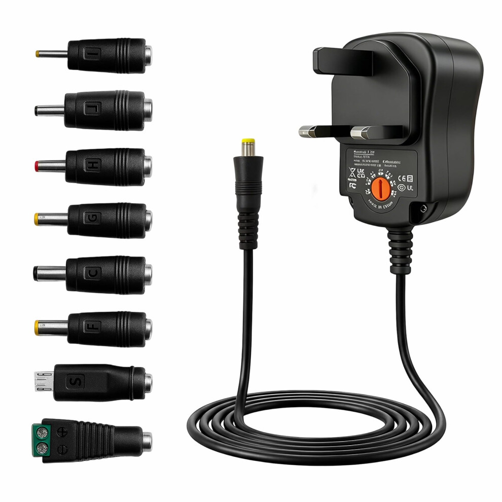 Photos - Cable (video, audio, USB) 12W Universal Power Adapter,Adapter Switching Powe