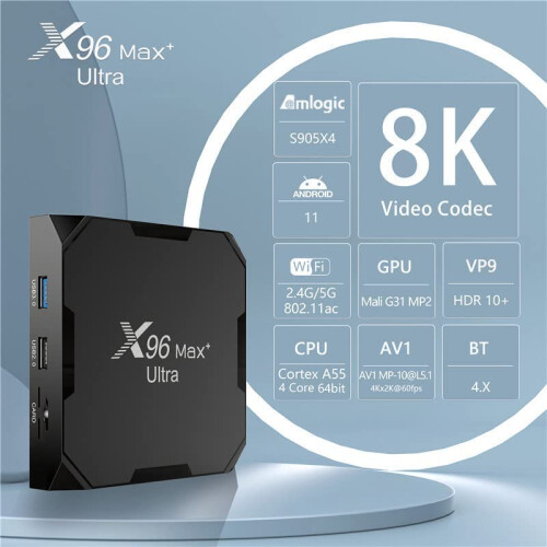 TV Box Android 11 X96 Max Plus Ultra Amlogic S905X 2