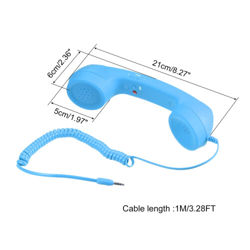 sourcing map 3.5mm Retro Telephone Handset Telepho 1