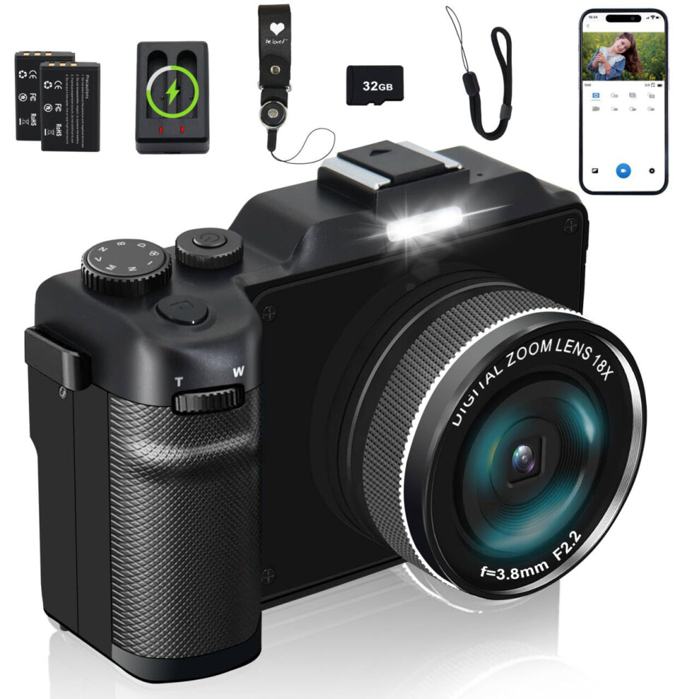 4K Digital Camera For Photography 64Mp 18X Digital 57433790