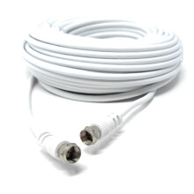 DRUT 20m F-Type Male to Male Coax Coaxial Cable, E
