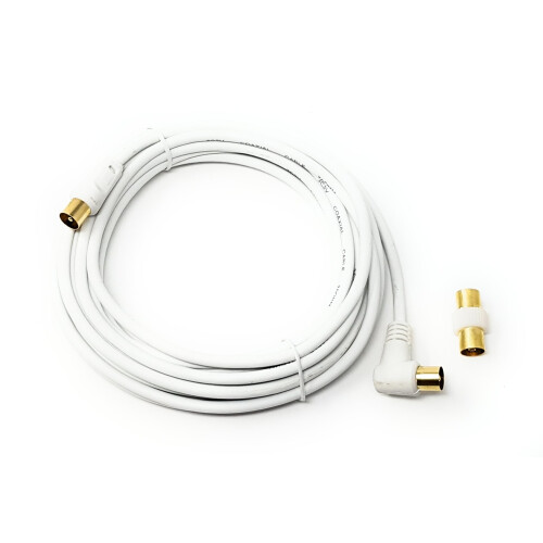 Maincore 5m Right Angle TV/AV Aerial Antenna Coaxi