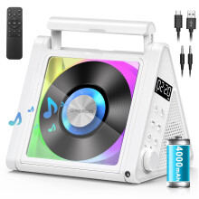Greadio Portable CD Players for Home, 2 * 10W HIFI