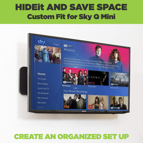 HIDEit Mounts Wall Mount for Sky Q Mini, Black Ste 2