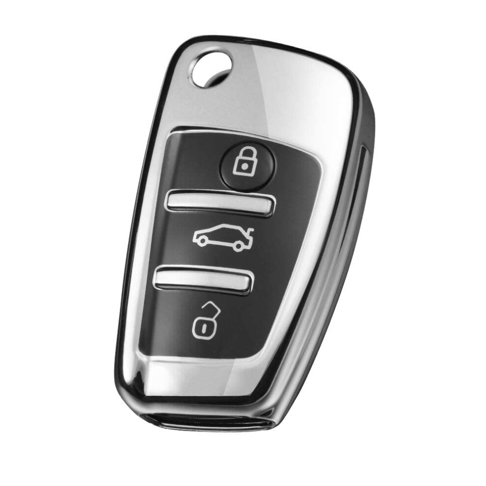 Photos - Remote control OATSBASF Car Key Cover for Audi, Car key cover Com