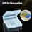 9 Pcs Clear Plastic Cell Battery Storage Case Hold 4