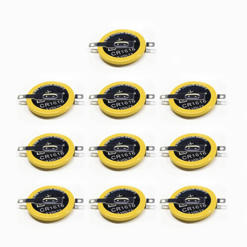 EEMB 10 PACK Tabbed CR1616 Battery with Solder Tab