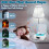 The Waves Vinyl Record Player with RGB Light, Blue 3
