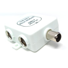 DRUT 1 Input to 4 Output TVs RF Splitter 4 Way UV