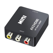 QGECEN Mini Composite AV RCA CVBS to HDMI Video Au