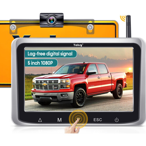 Yakry Wireless Backup Camera 5 Inch - Easy to Inst
