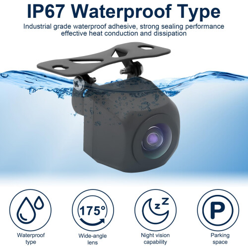 AHD 720P Color HD Reversing Camera, Waterproof Rev 2