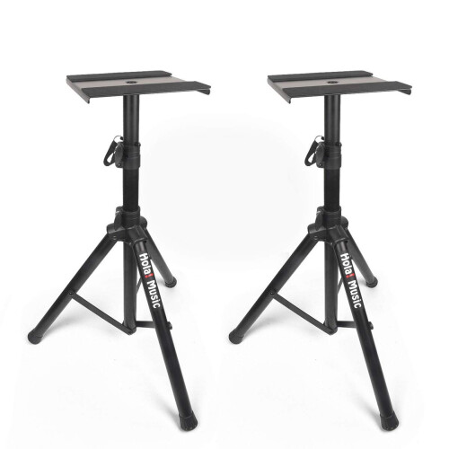 Hola! Music Speaker Stand Floor Pair - 2 Studio Tr