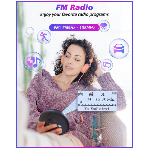 CD Player Portable ARAFUNA, Portable Player with B 2