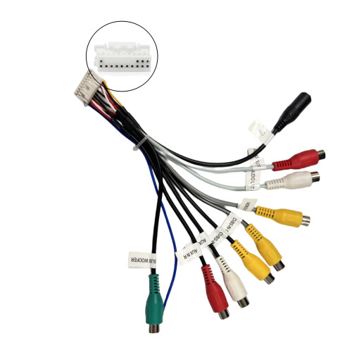 Epronic 20 Pin Android Car Stereo RCA Adapter Audi
