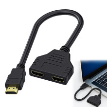 1PCS HDMI Splitter 1 in 2 Out HDMI Splitter for Du