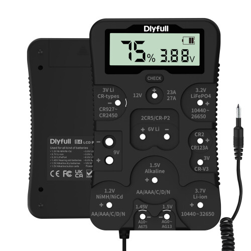 Dlyfull Universal Battery Tester with LCD Display