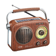 Gelielim Portable Radio Battery Powered, AM FM Shortwave Radio, Retro Bluetooth Radios, Rechargeable Battery/Solar Powered Radio, Excellent Reception
